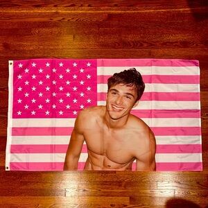 Pink Jacob Elordi American Flag